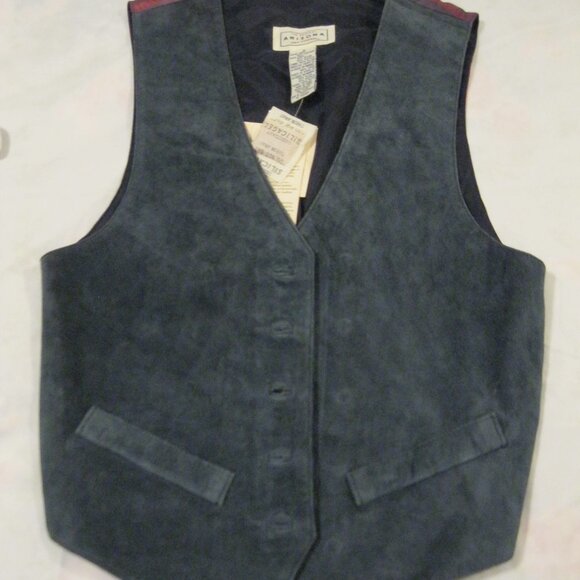 Vintage Arizona Leather Vest Size Small NWT - Picture 1 of 2
